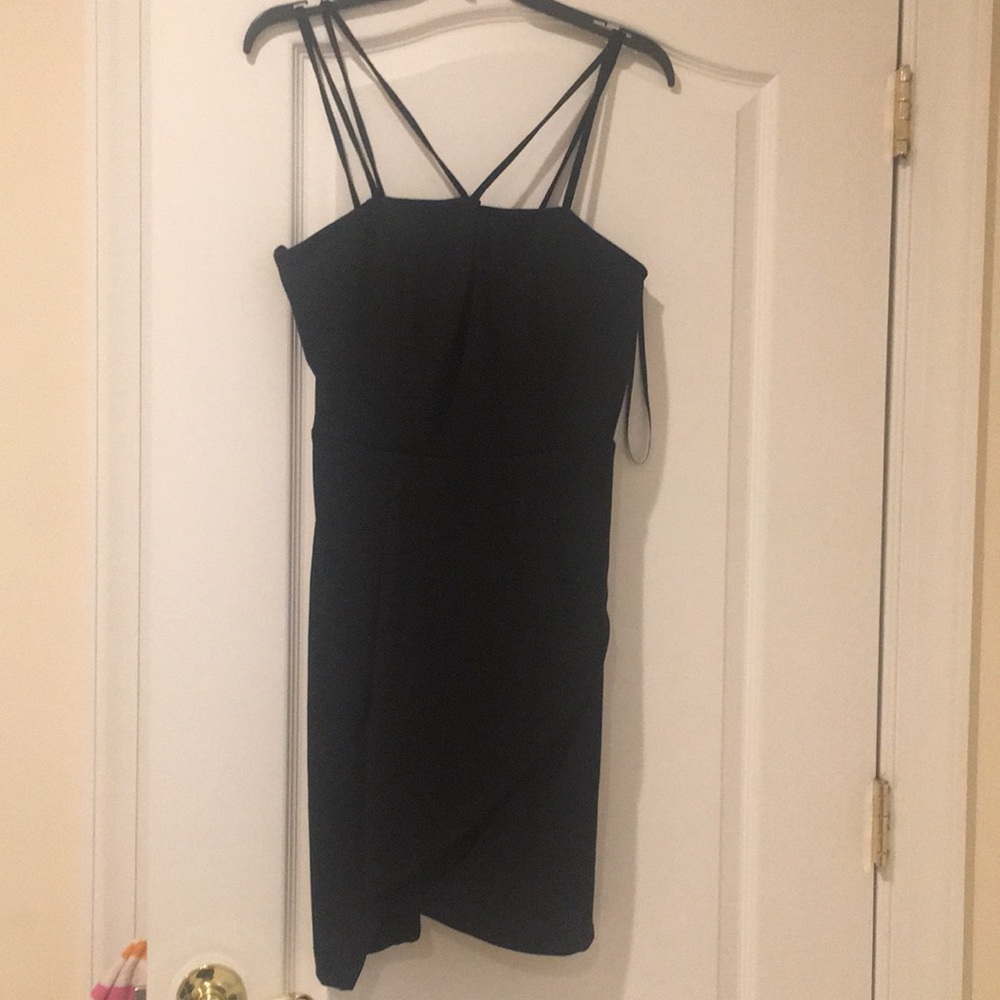 Black strapped dress